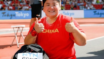 巩立姣世锦赛再获一枚铜牌 九次出战八次获得奖牌